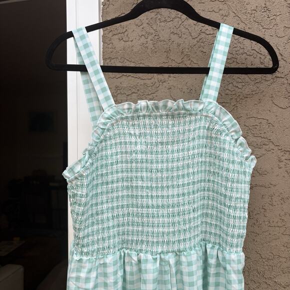 Lot Of 2 SHEIN Curvy 1XL GINGHAM maxi Dresses - Picture 8 of 10